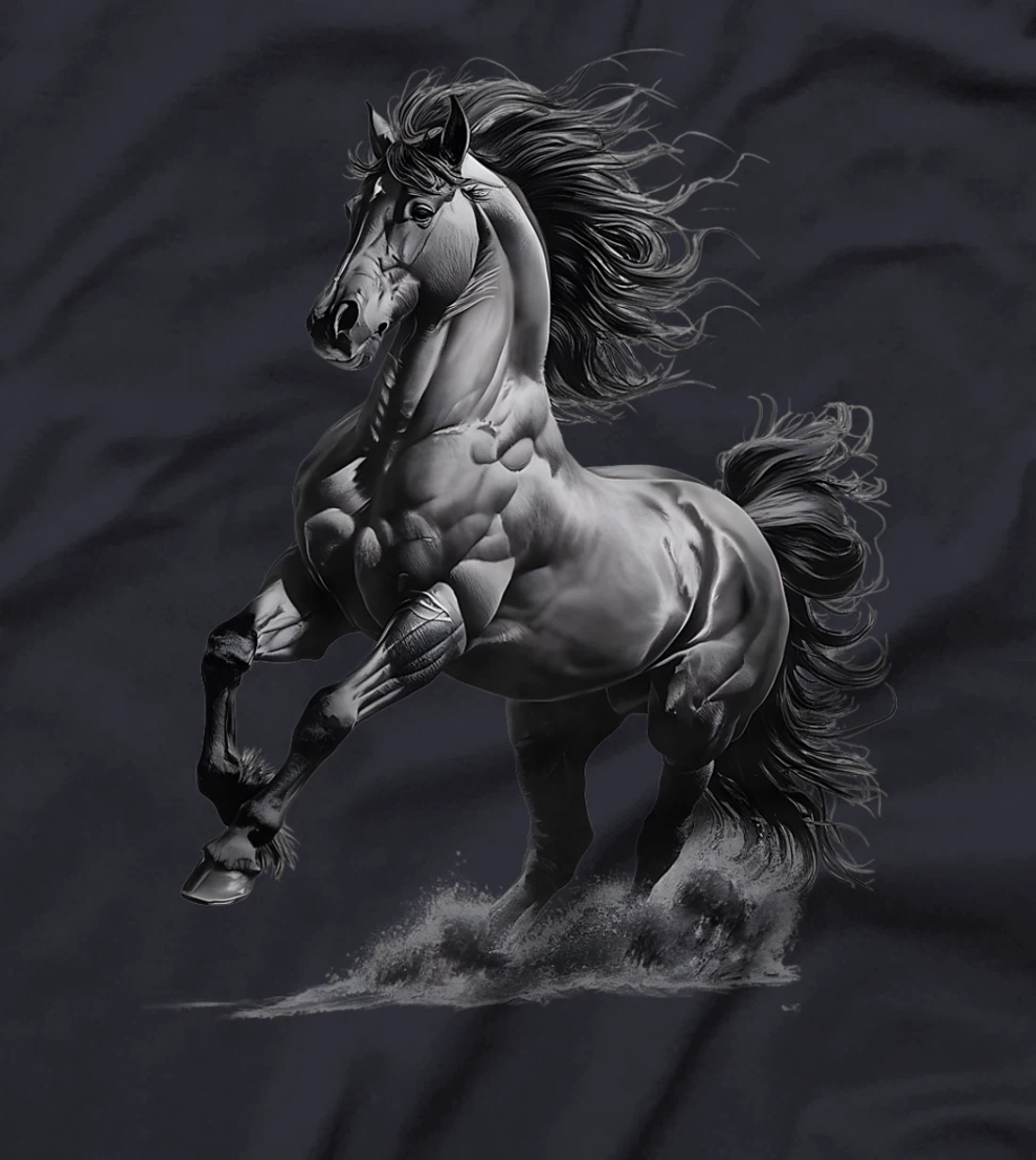Vintage Texas Western Equestrian Hand Drawn Wild Horse Lover Premium T-Shirt