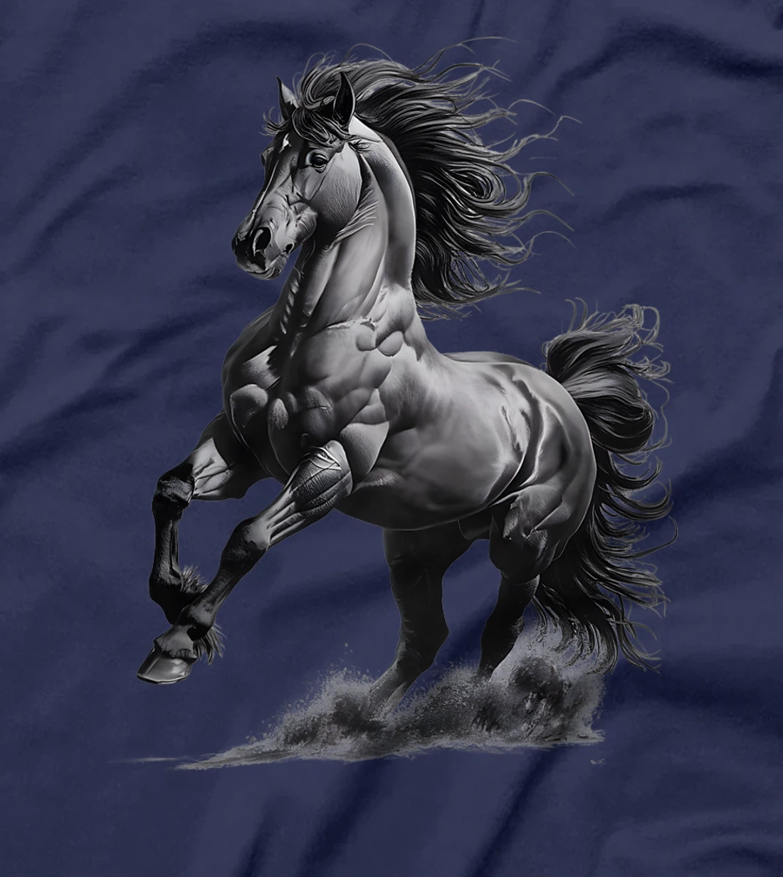 Vintage Texas Western Equestrian Hand Drawn Wild Horse Lover Premium T-Shirt
