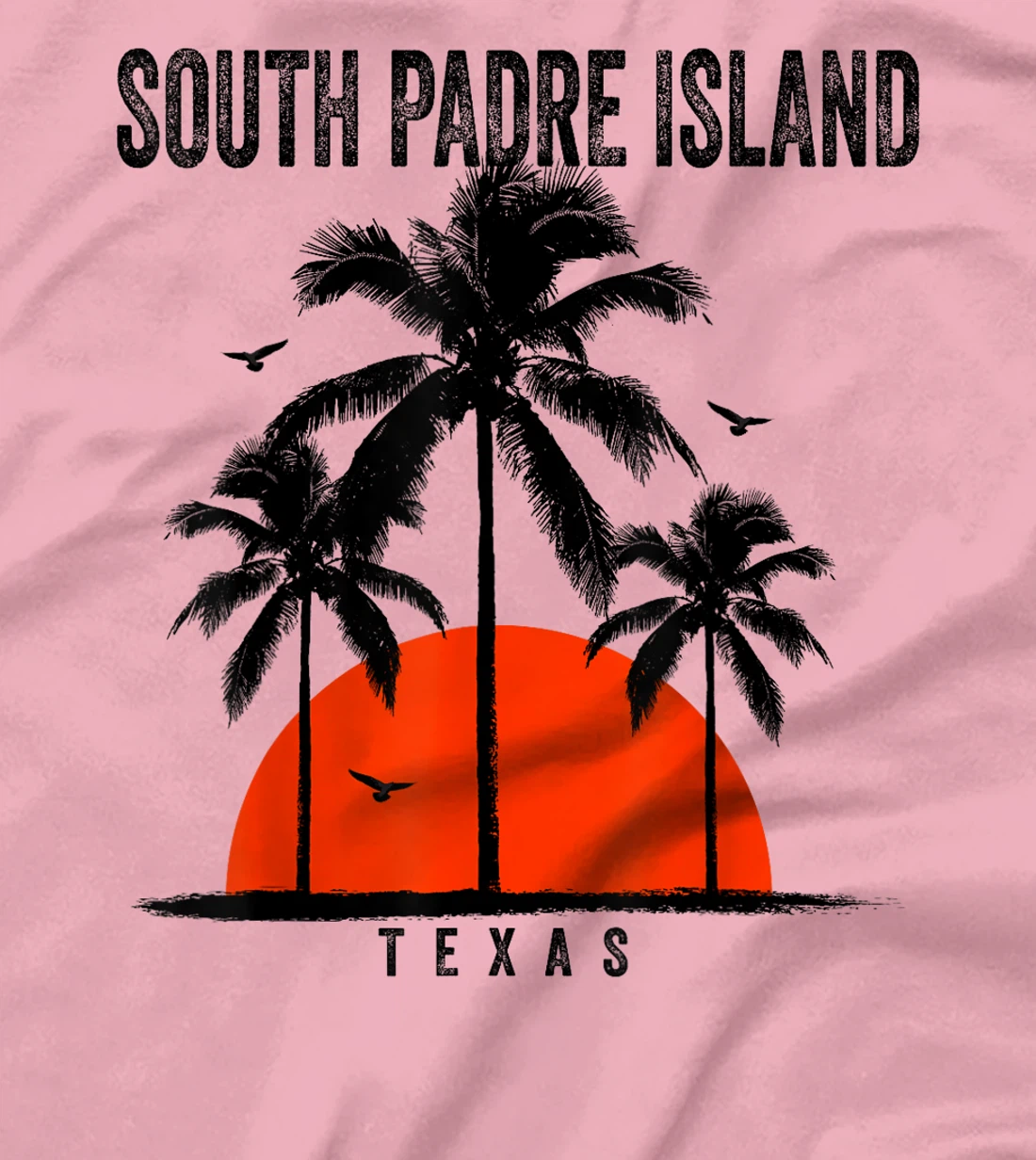 Womens South Padre Island Beach Texas Surfing Surfboarding T-Shirt