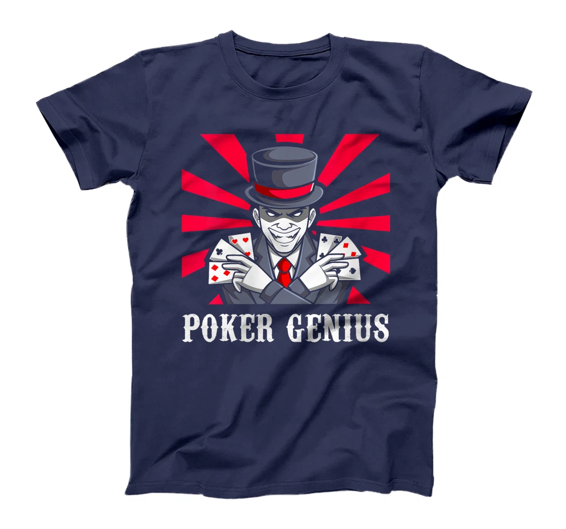 Womens POKER GENIE Poker Lover Poker Player Texas Holdem T-Shirt