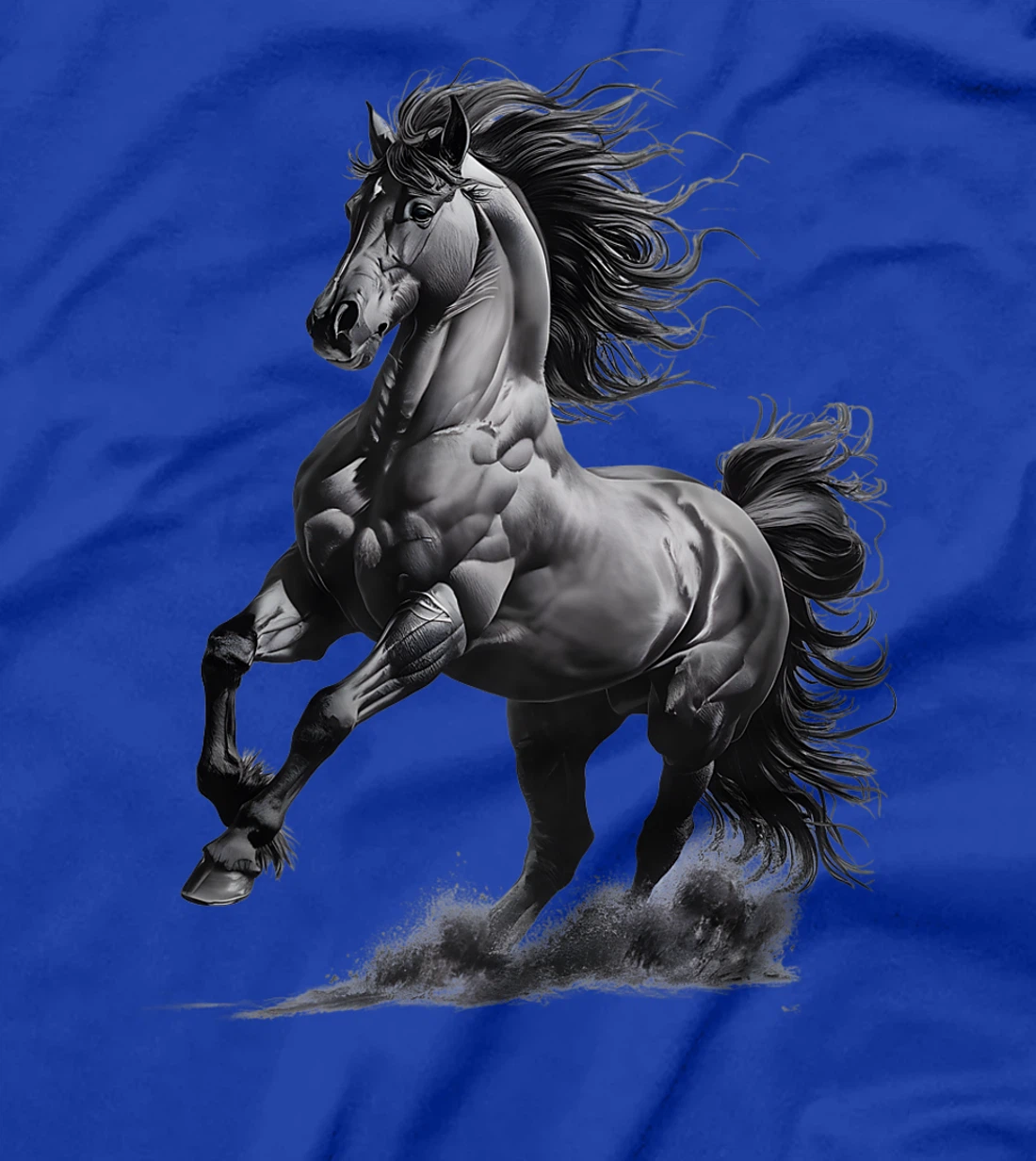 Vintage Texas Western Equestrian Hand Drawn Wild Horse Lover Premium T-Shirt