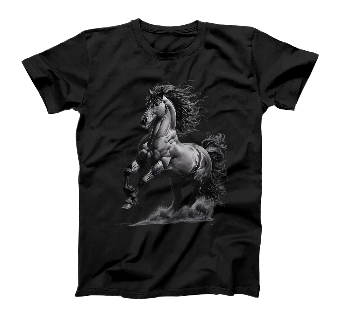 Vintage Texas Western Equestrian Hand Drawn Wild Horse Lover Premium T-Shirt