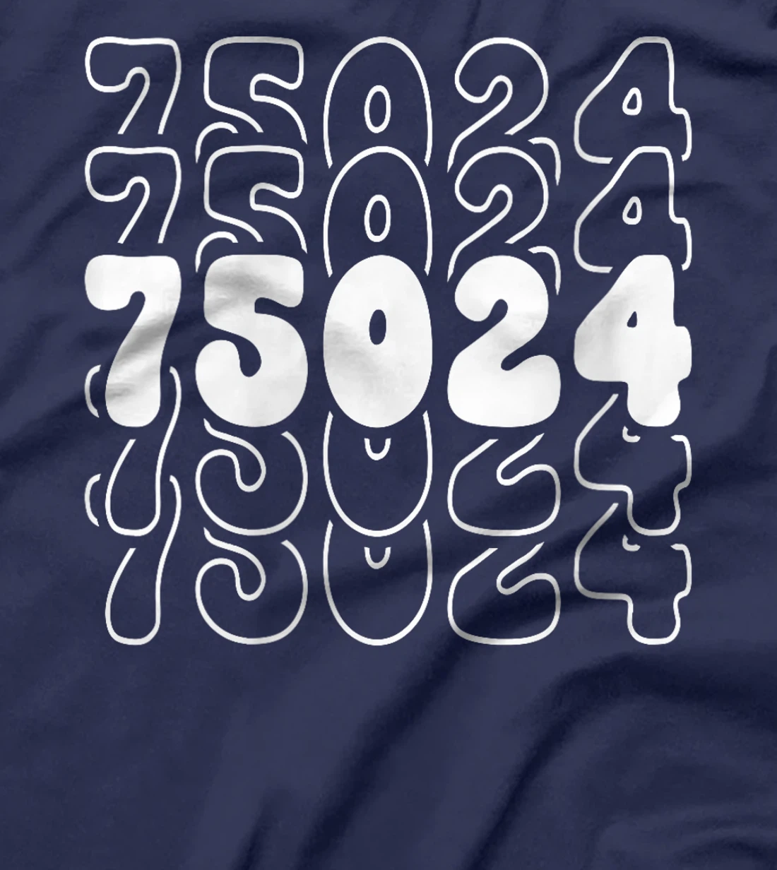 Womens Plano 75024 Texas TX Zipcode T-Shirt