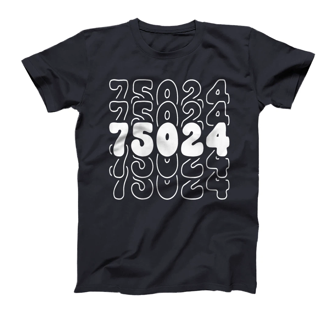 Womens Plano 75024 Texas TX Zipcode T-Shirt