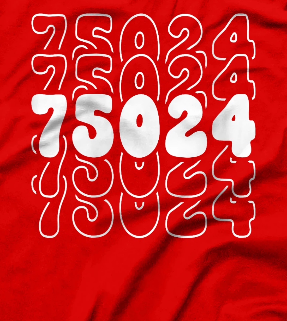 Womens Plano 75024 Texas TX Zipcode T-Shirt