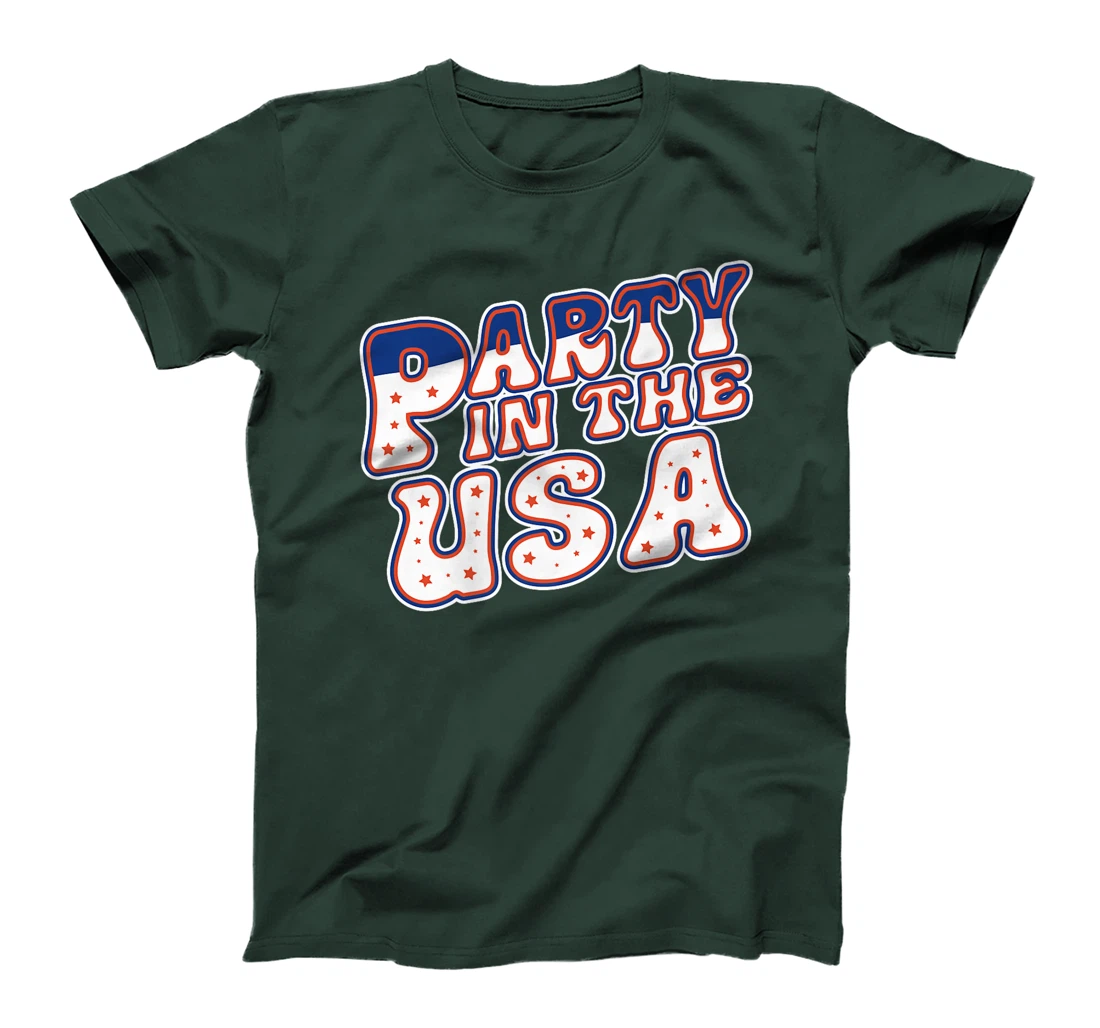 Party In The USA 4th Of July Vintage Patriotic Veterans Premium T-Shirt