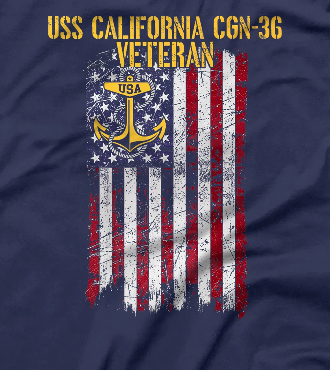 USS California CGN-36 Guided Missile Cruiser Veteran Premium T-Shirt