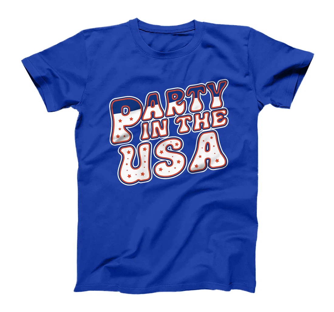 Party In The USA 4th Of July Vintage Patriotic Veterans Premium T-Shirt