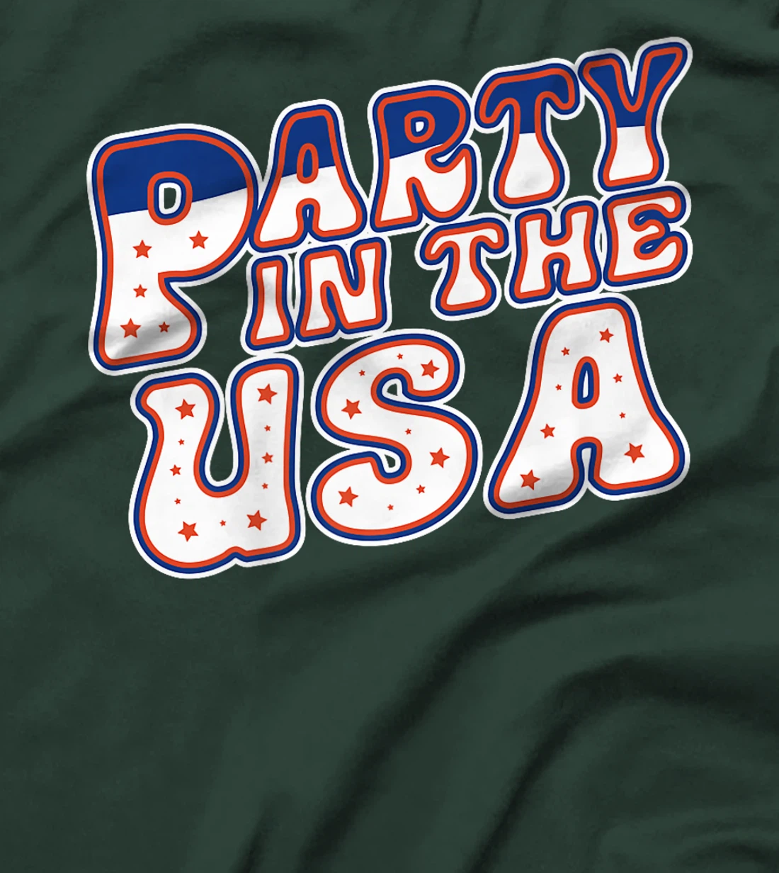 Party In The USA 4th Of July Vintage Patriotic Veterans Premium T-Shirt