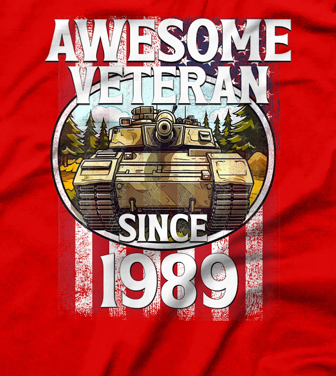 Womens Awesome Veteran Since 1989 Patriotic T-Shirt