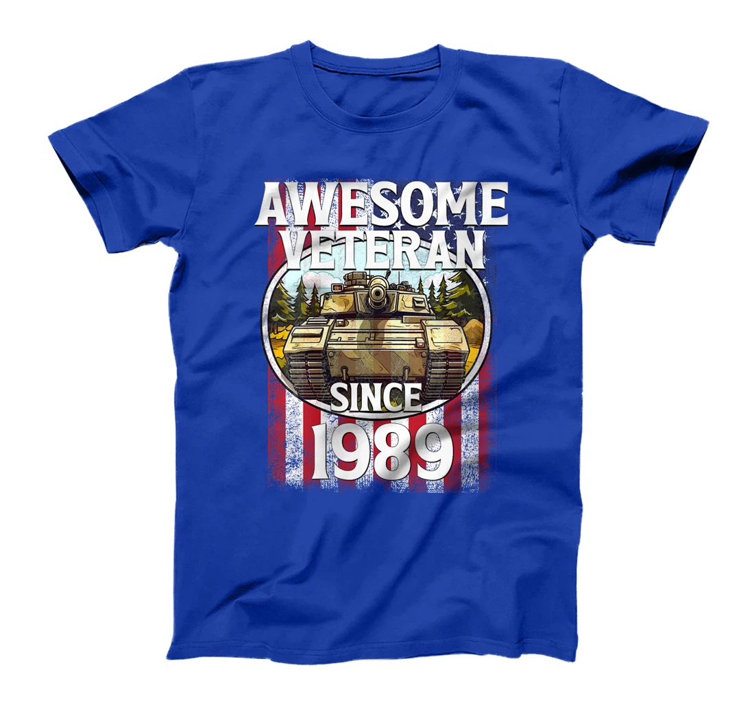 Womens Awesome Veteran Since 1989 Patriotic T-Shirt