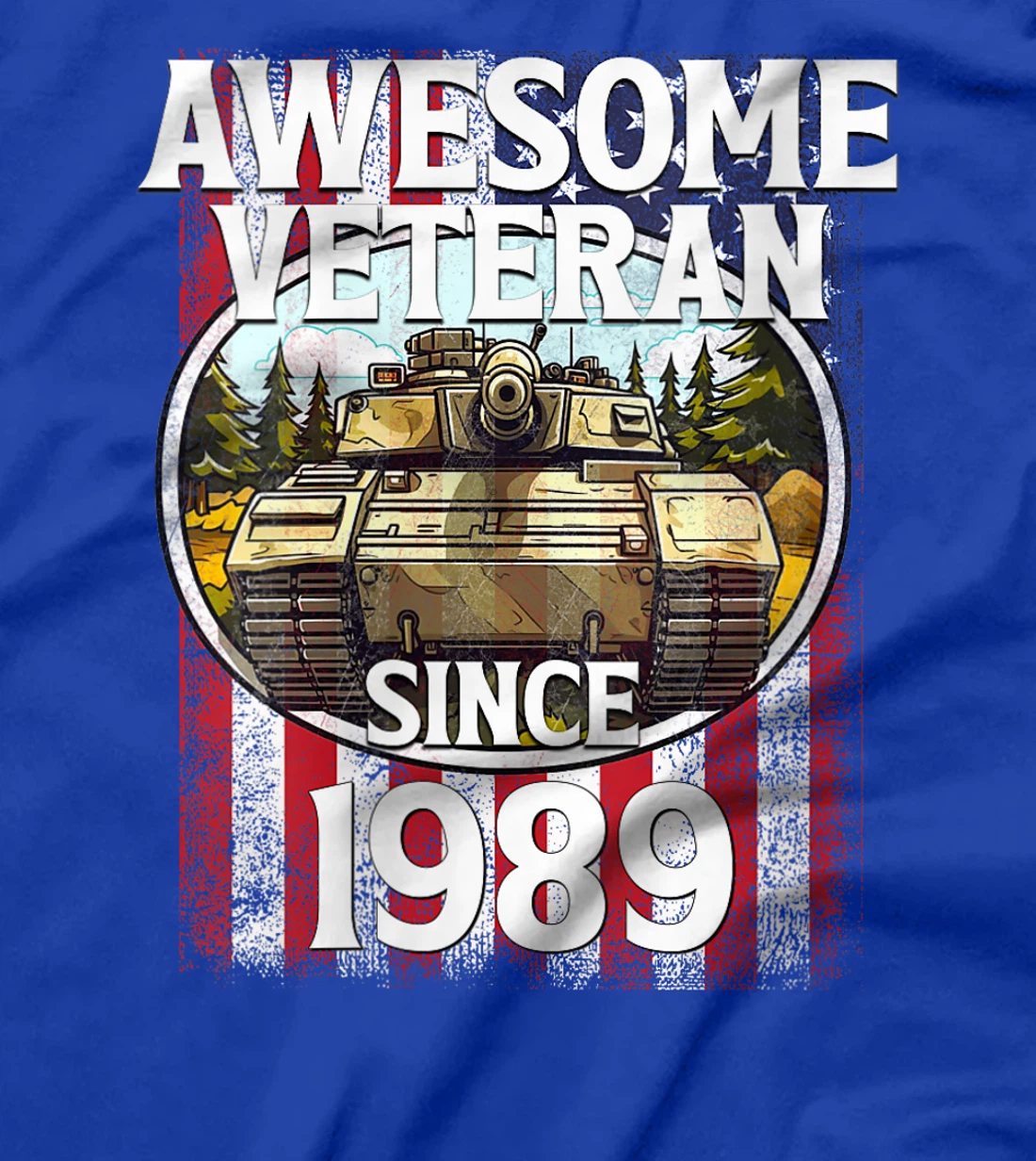 Womens Awesome Veteran Since 1989 Patriotic T-Shirt