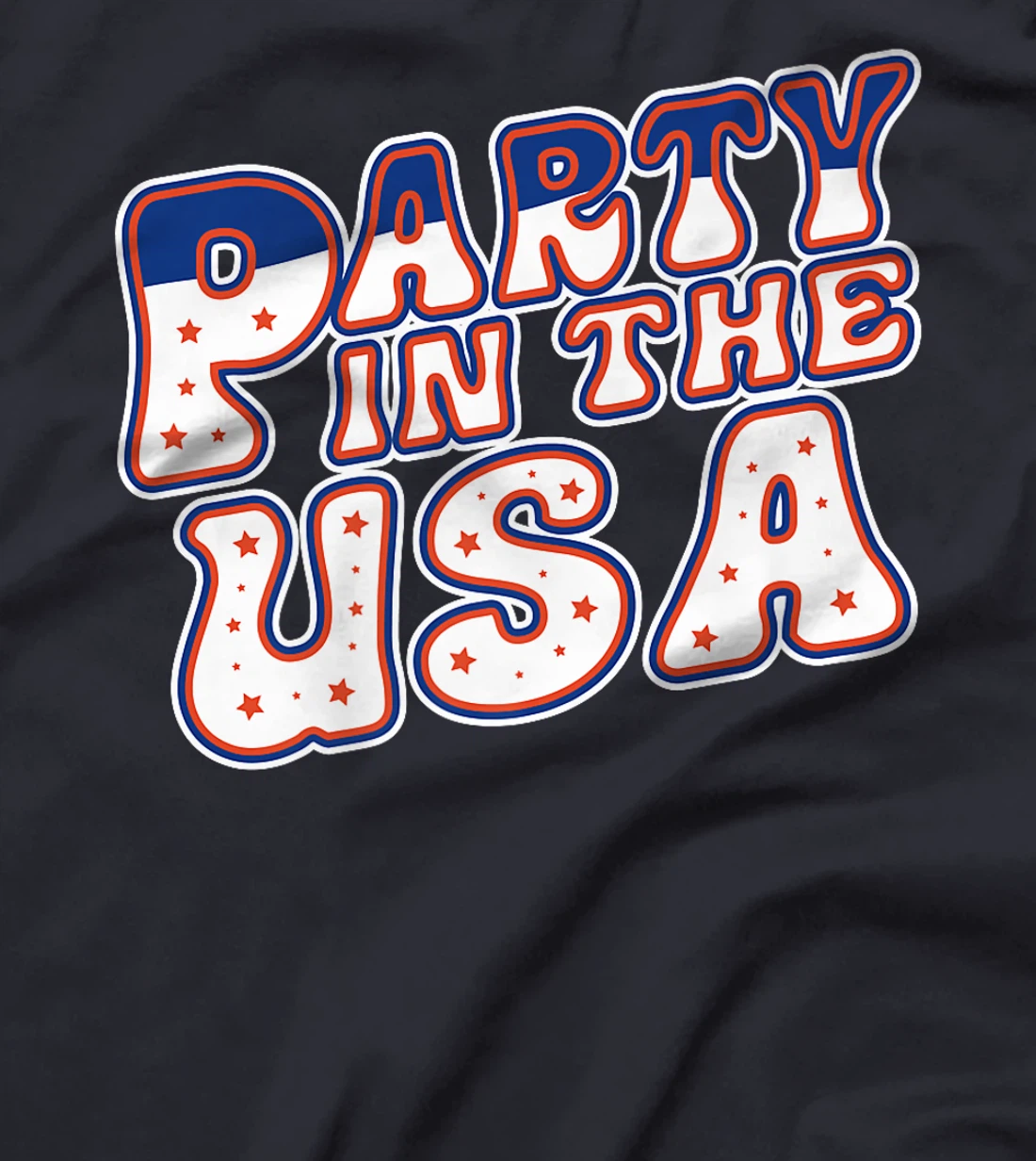 Party In The USA 4th Of July Vintage Patriotic Veterans Premium T-Shirt