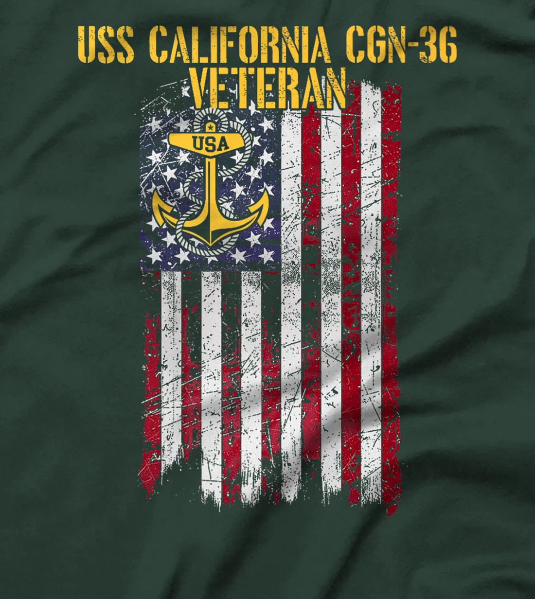 USS California CGN-36 Guided Missile Cruiser Veteran Premium T-Shirt