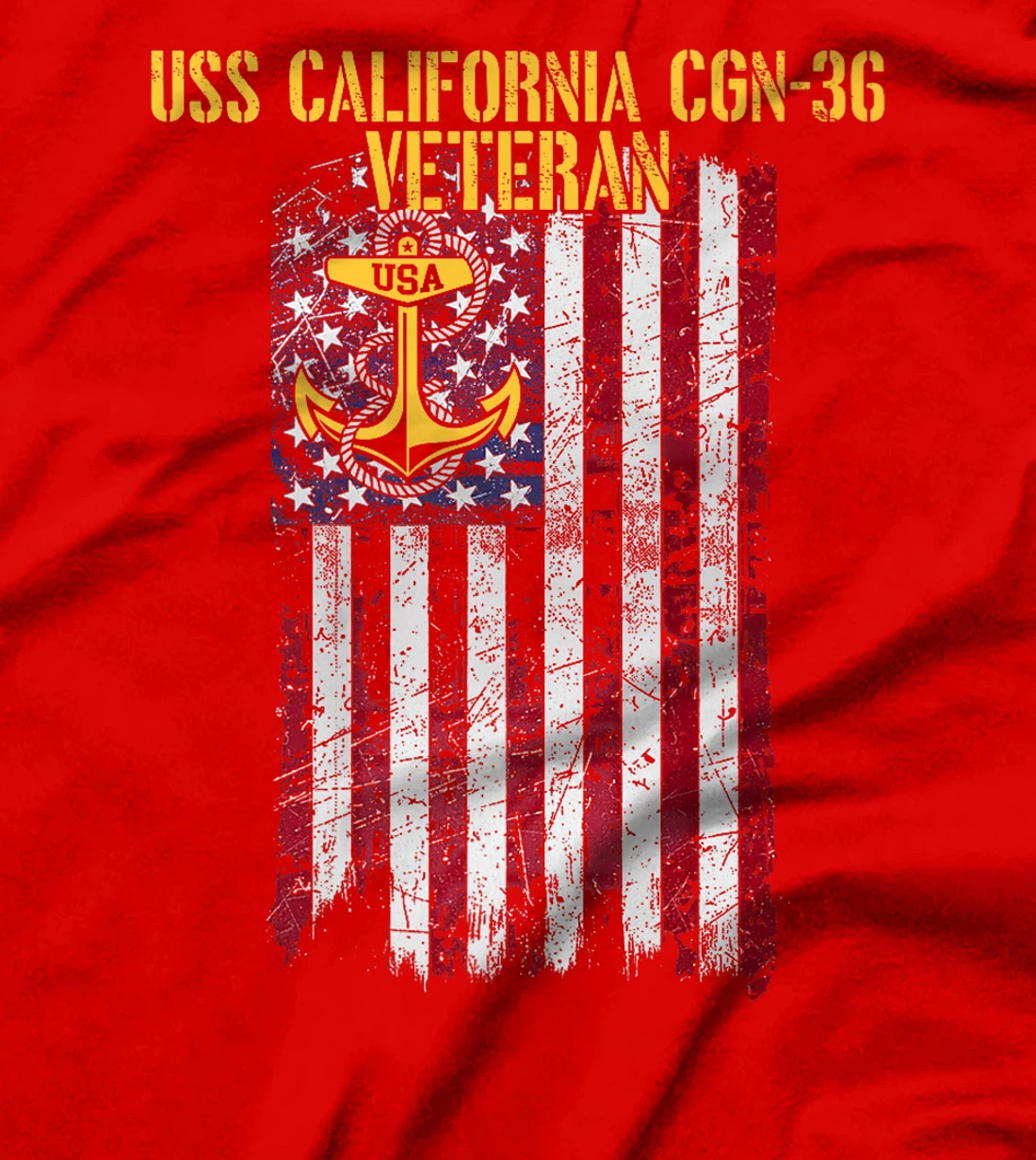USS California CGN-36 Guided Missile Cruiser Veteran Premium T-Shirt