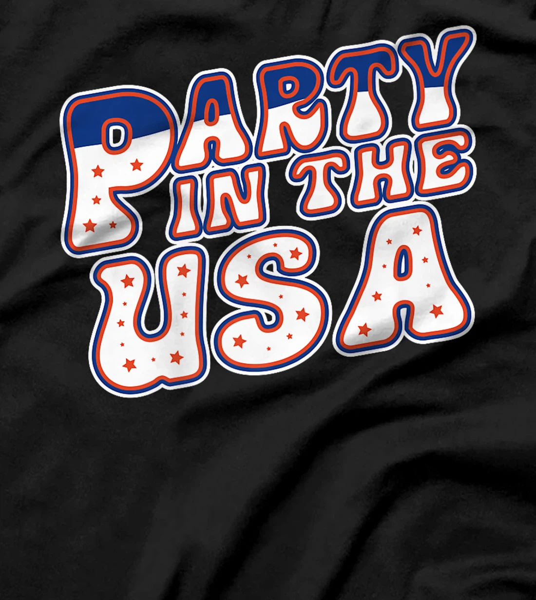 Party In The USA 4th Of July Vintage Patriotic Veterans Premium T-Shirt