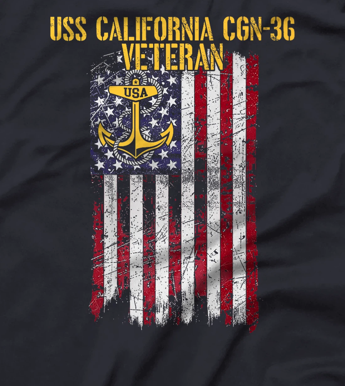 USS California CGN-36 Guided Missile Cruiser Veteran Premium T-Shirt