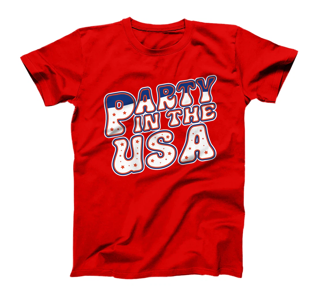 Party In The USA 4th Of July Vintage Patriotic Veterans Premium T-Shirt