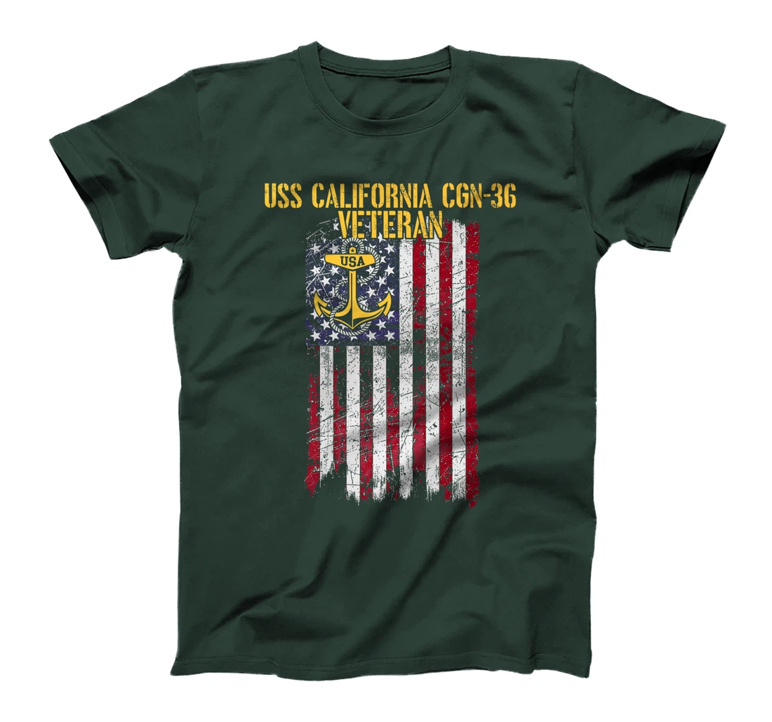 USS California CGN-36 Guided Missile Cruiser Veteran Premium T-Shirt