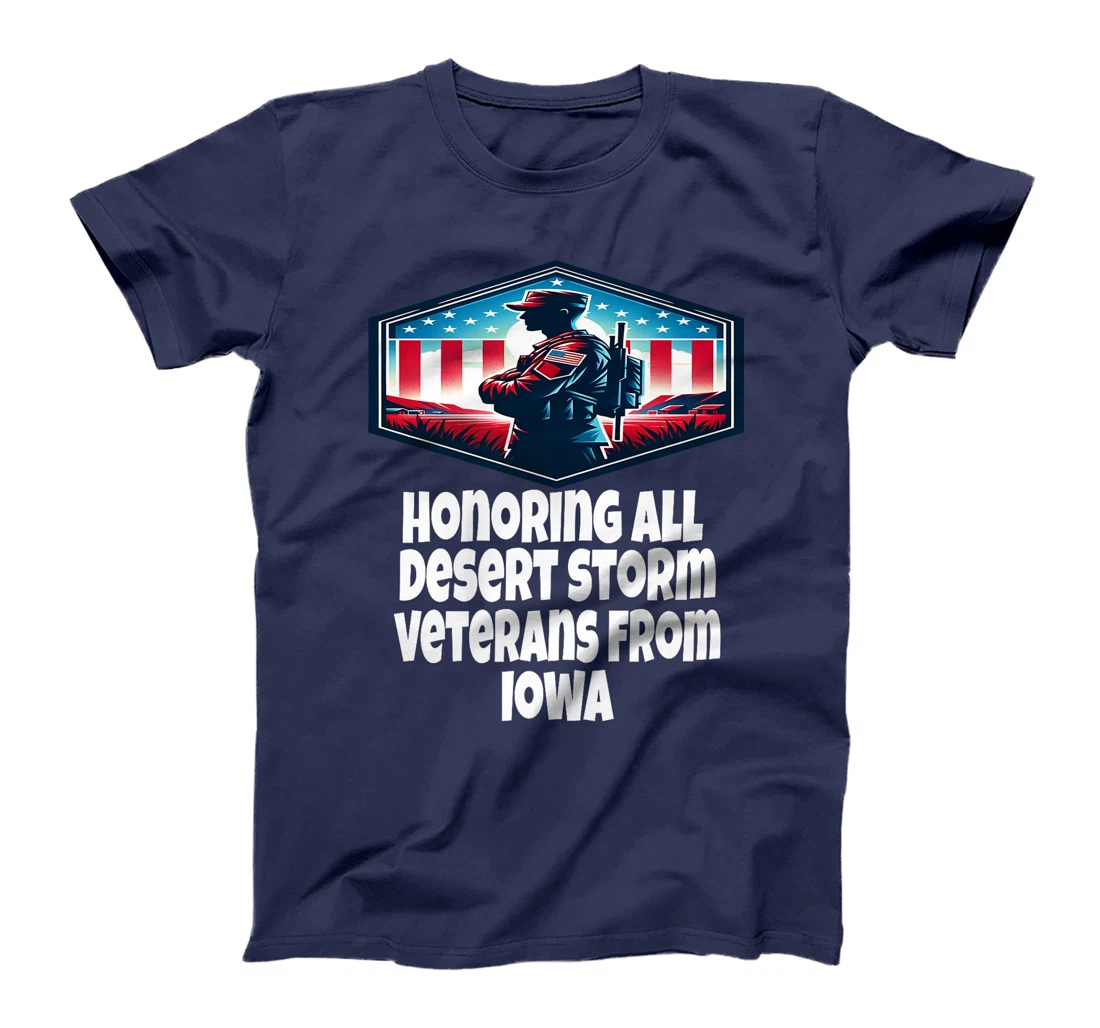 Womens Desert Storm Honoring All Desert Storm Veterans From Iowa T-Shirt