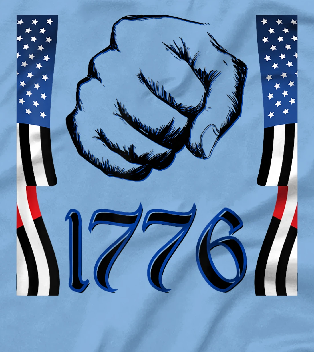 American USA, Veteran, and 1776 4th day of July T-Shirt