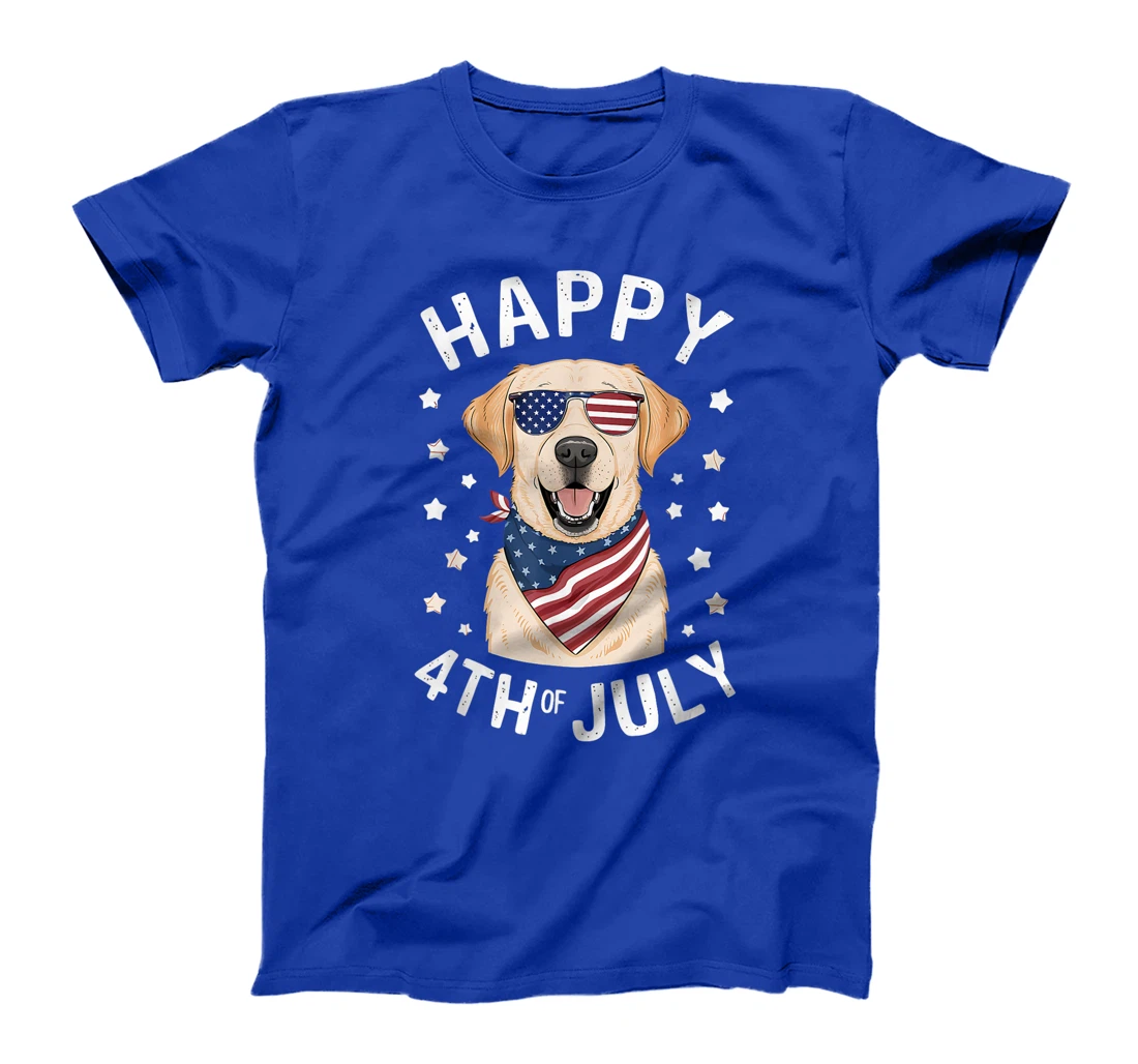 4th of July Patriotic American Labrador Retriever Veterans T-Shirt