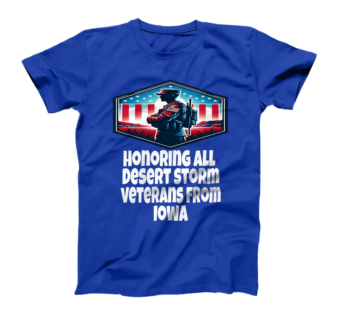 Womens Desert Storm Honoring All Desert Storm Veterans From Iowa T-Shirt