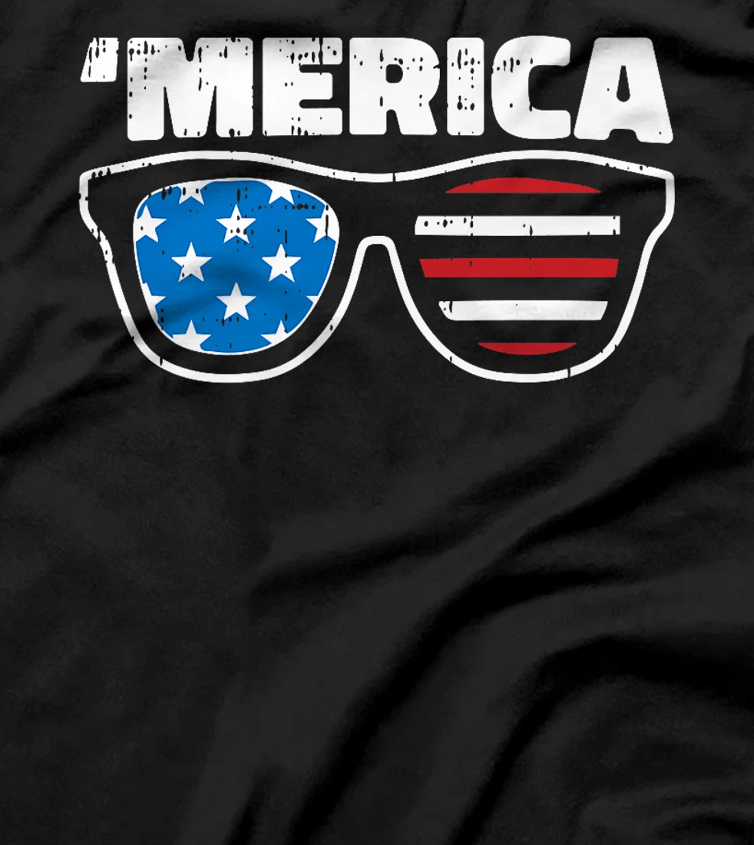 Merica 4th Of July Funny Stars And Stripe Patriotic Veteran Premium T-Shirt