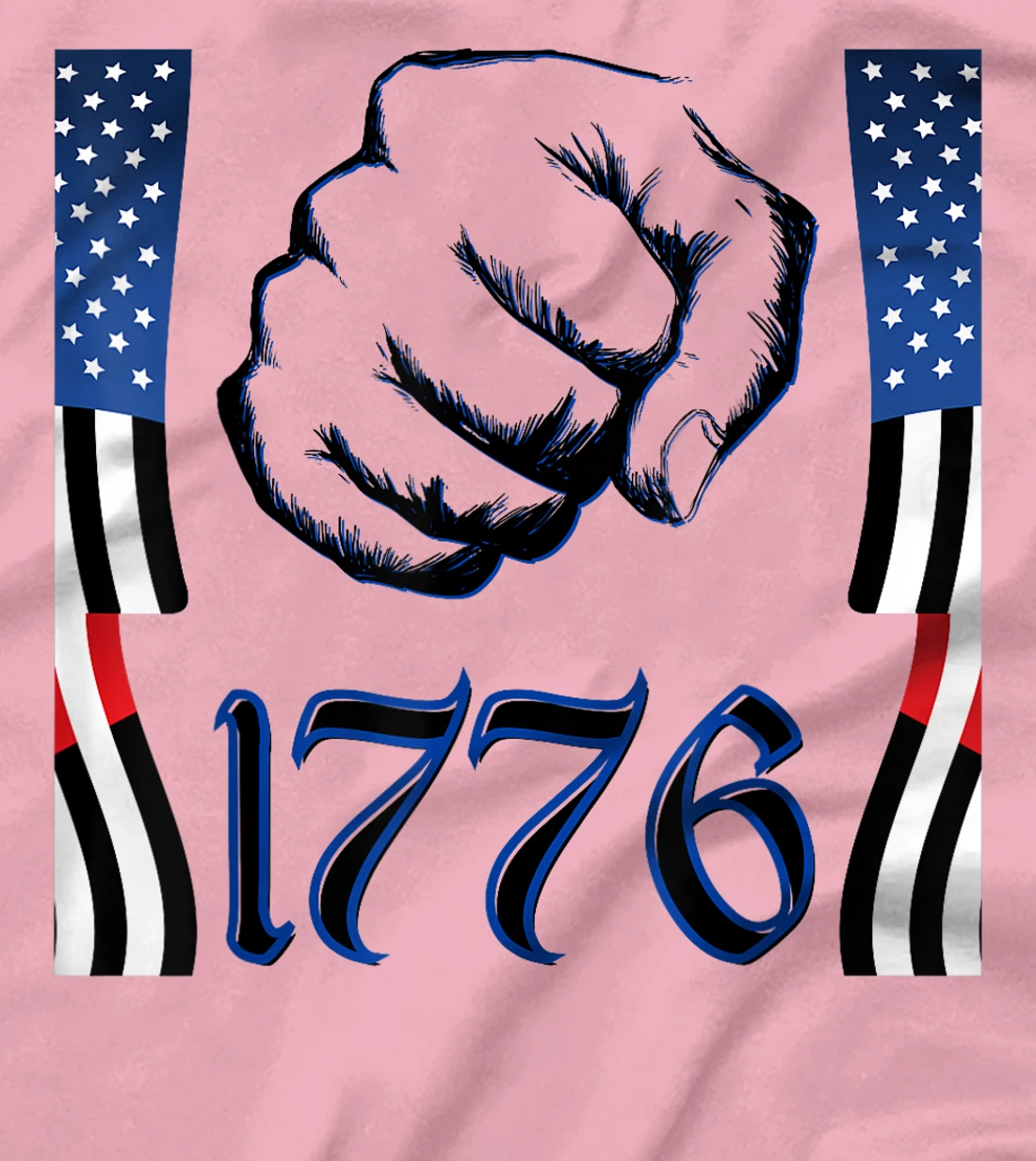 American USA, Veteran, and 1776 4th day of July T-Shirt