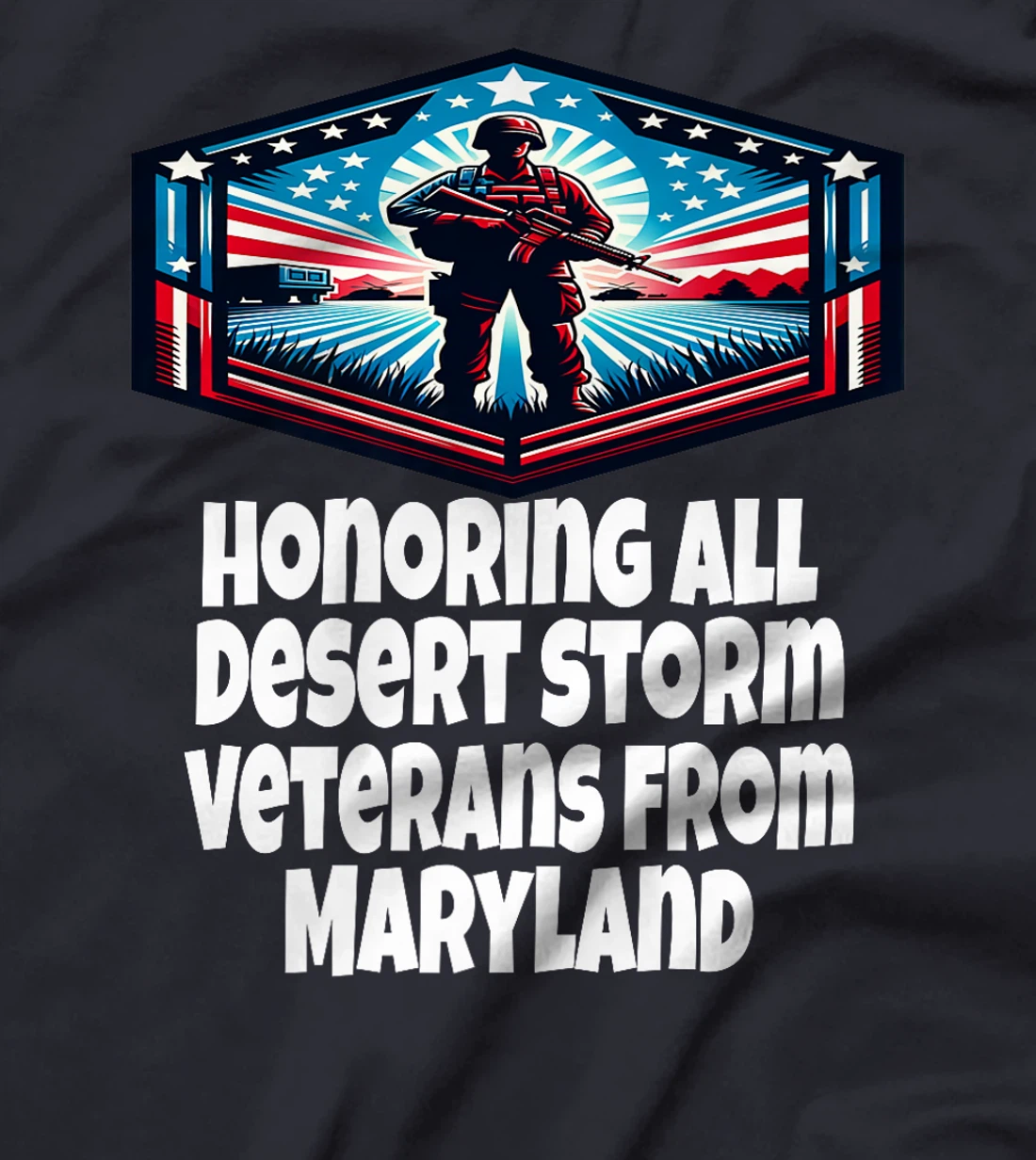 Desert Storm Honoring Desert Storm Veterans From Maryland Premium T-Shirt