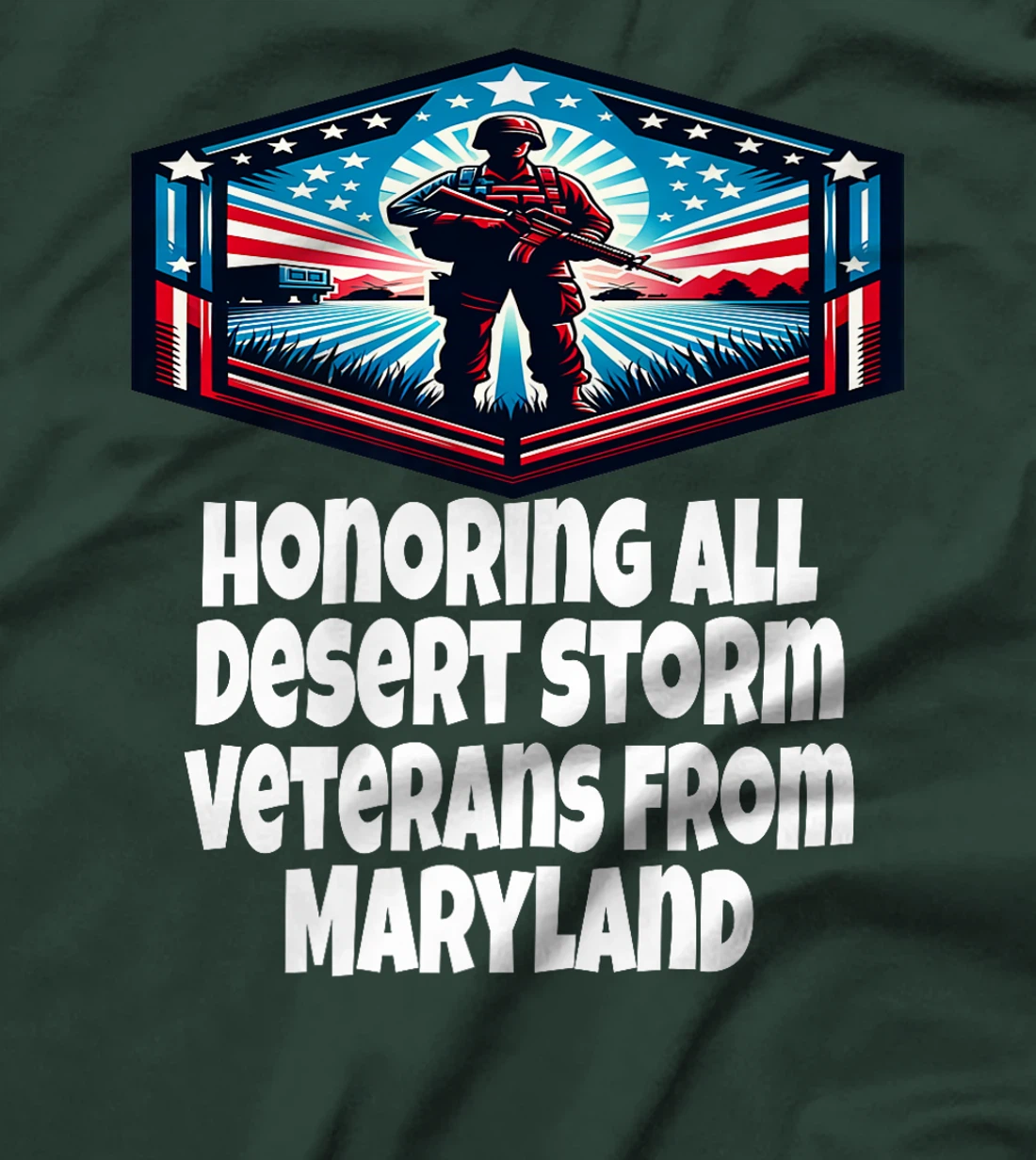 Desert Storm Honoring Desert Storm Veterans From Maryland Premium T-Shirt