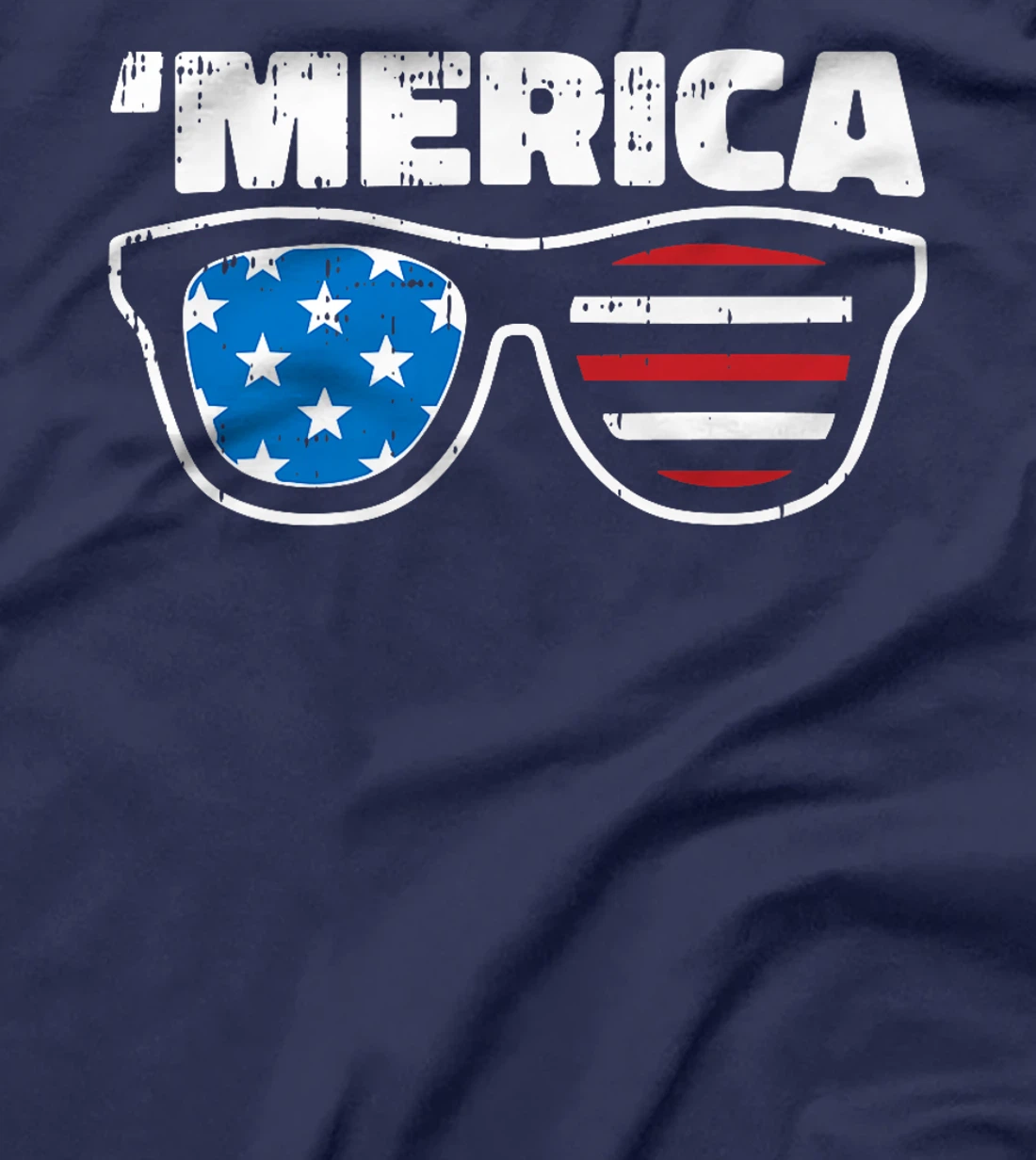 Merica 4th Of July Funny Stars And Stripe Patriotic Veteran Premium T-Shirt