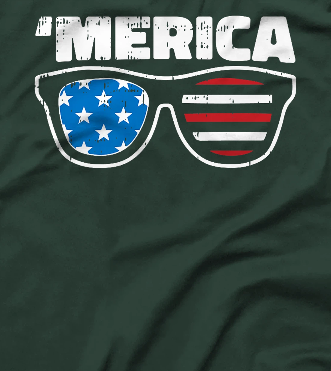Merica 4th Of July Funny Stars And Stripe Patriotic Veteran Premium T-Shirt