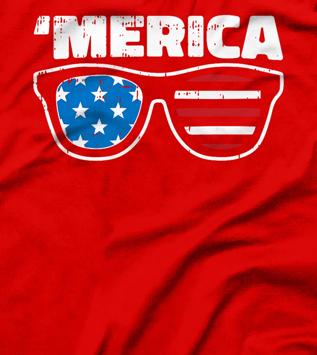 Merica 4th Of July Funny Stars And Stripe Patriotic Veteran Premium T-Shirt