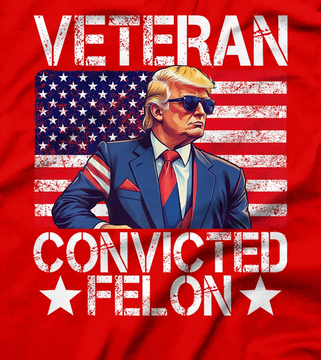 Trump Republican GOP Shirt - I am Voting For Convicted Felon Premium T-Shirt