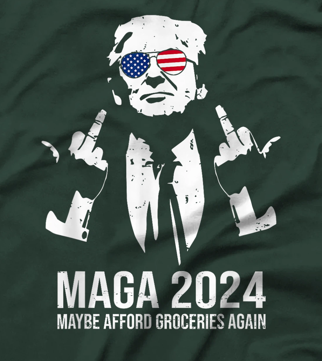 MAGA 2024 Maybe Afford Groceries Again Retro Trump 2024 T-Shirt