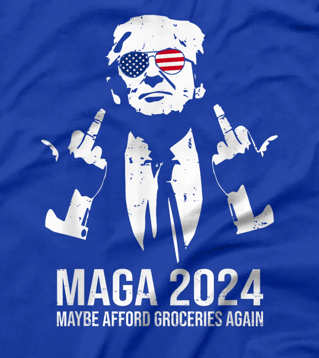 MAGA 2024 Maybe Afford Groceries Again Retro Trump 2024 T-Shirt