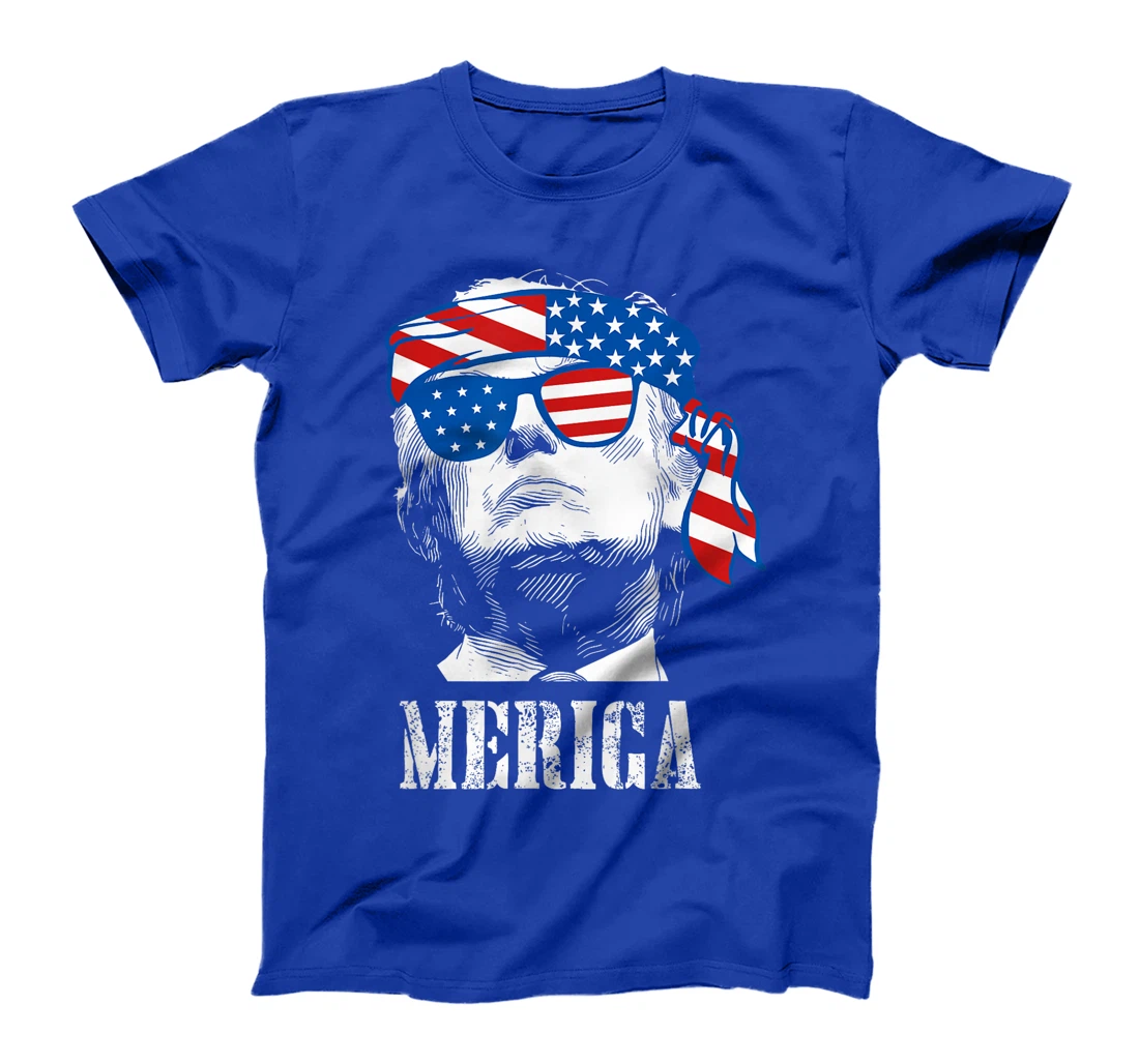 Merica Trump 4th Of July US American Flag Men Funny T-Shirt