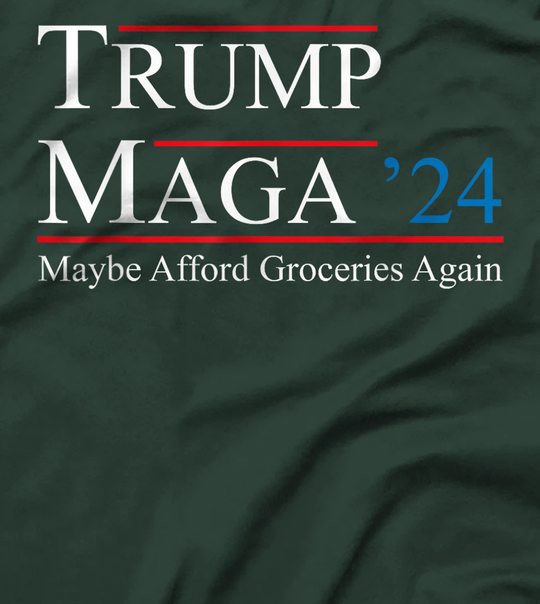 MAGA 2024 Maybe Afford Groceries Again Retro Trump 2024 T-Shirt