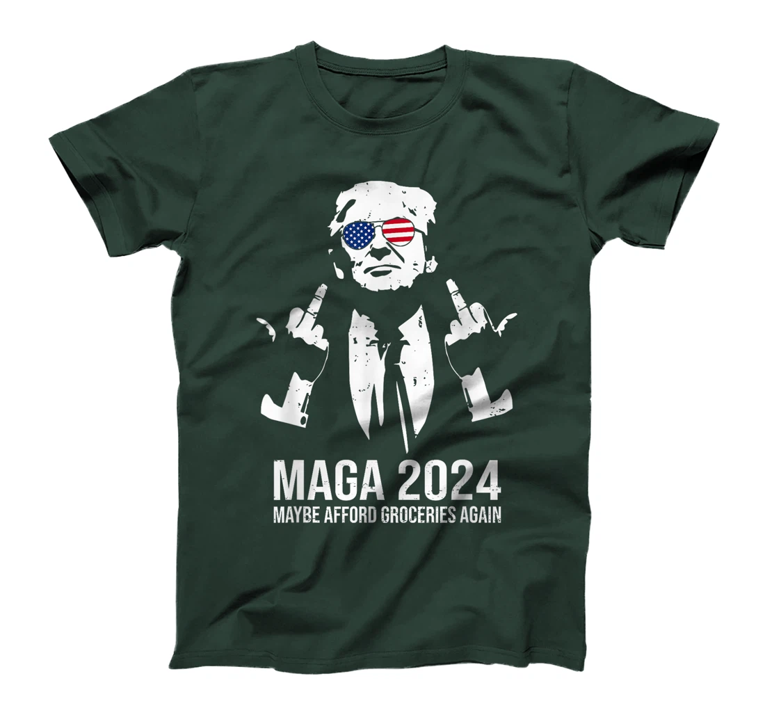 MAGA 2024 Maybe Afford Groceries Again Retro Trump 2024 T-Shirt