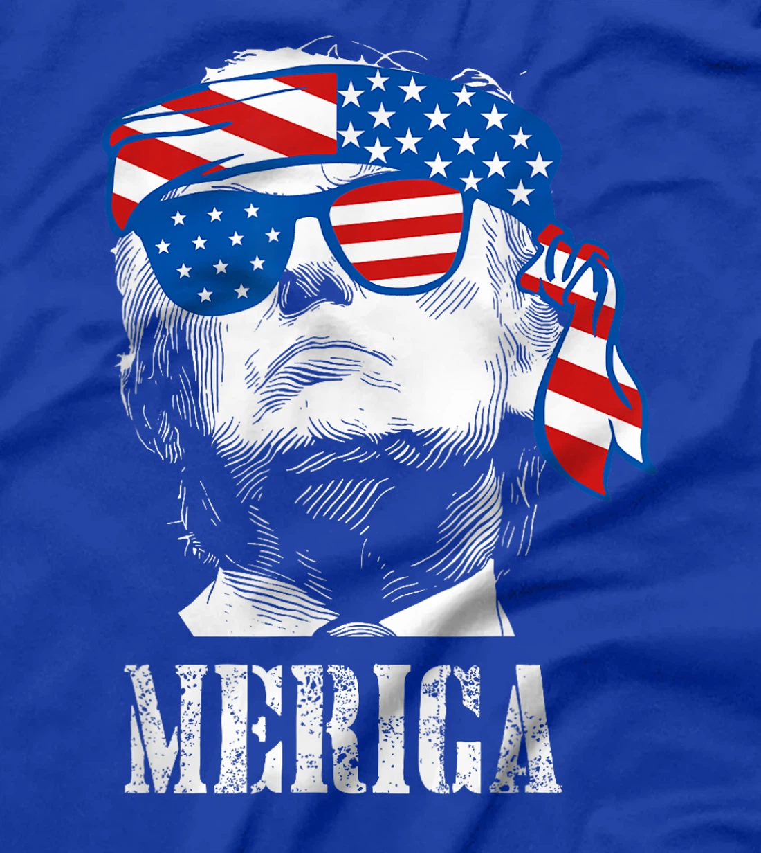 Merica Trump 4th Of July US American Flag Men Funny T-Shirt