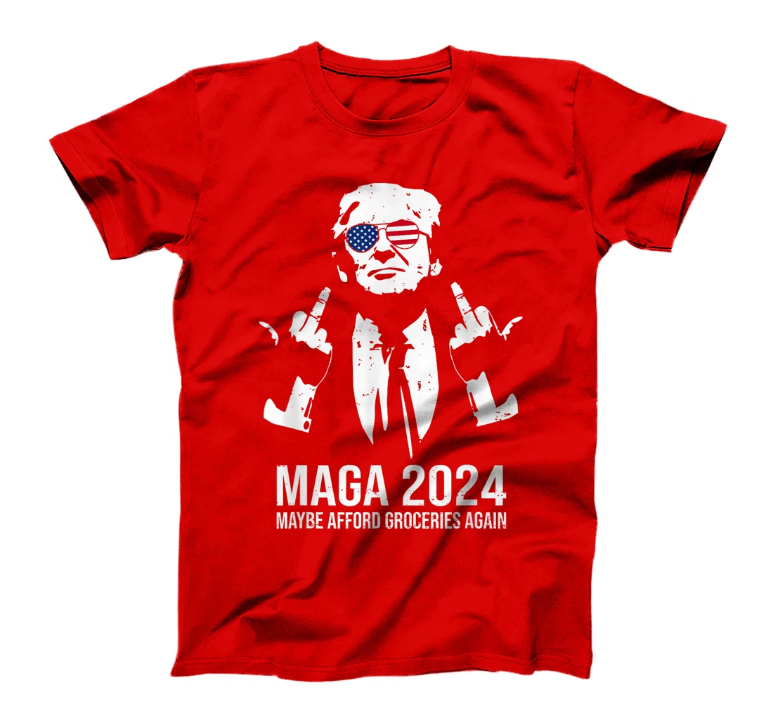 MAGA 2024 Maybe Afford Groceries Again Retro Trump 2024 T-Shirt