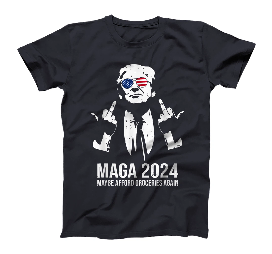 MAGA 2024 Maybe Afford Groceries Again Retro Trump 2024 T-Shirt