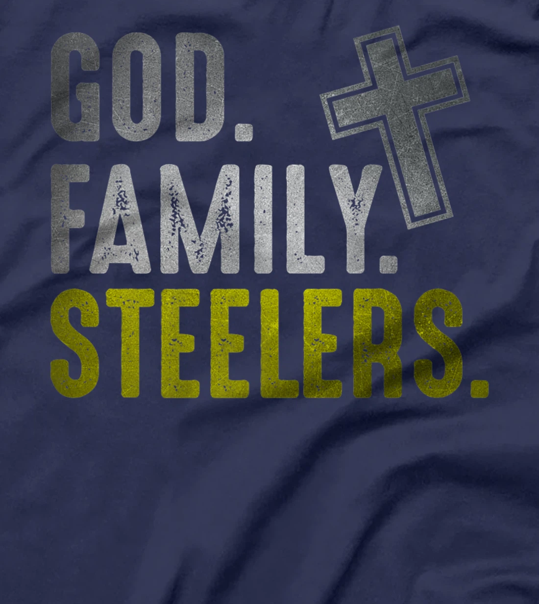 God Family Steelers Pro Us Flag Shirt Father's Day Dad gift Premium T-Shirt