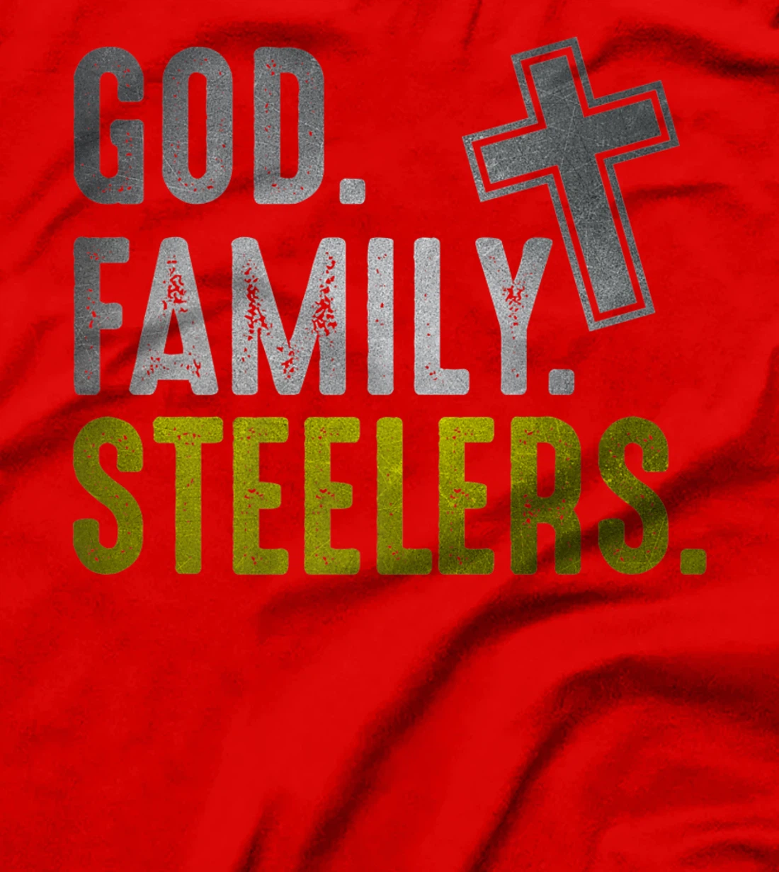 God Family Steelers Pro Us Flag Shirt Father's Day Dad gift Premium T-Shirt