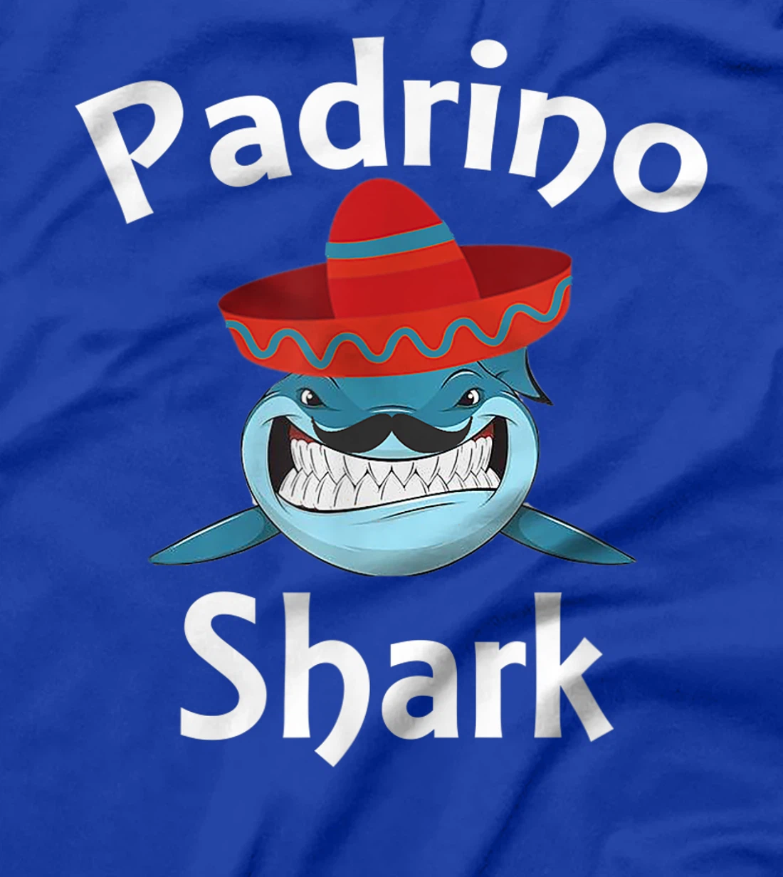 Mens Padrino Shark Funny Spanish Godfather Gift T-Shirt