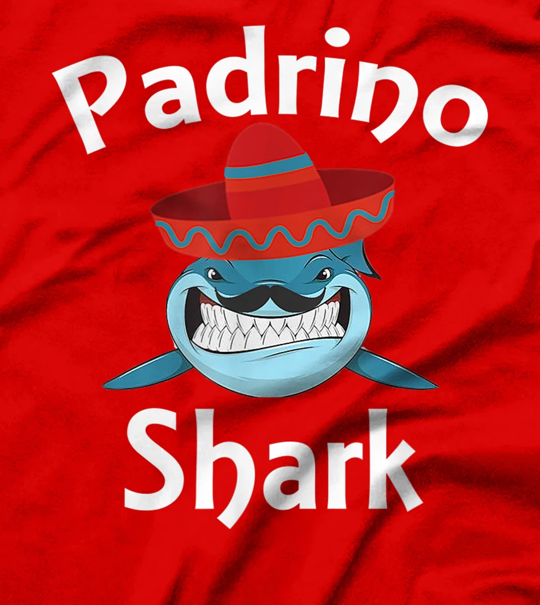 Mens Padrino Shark Funny Spanish Godfather Gift T-Shirt