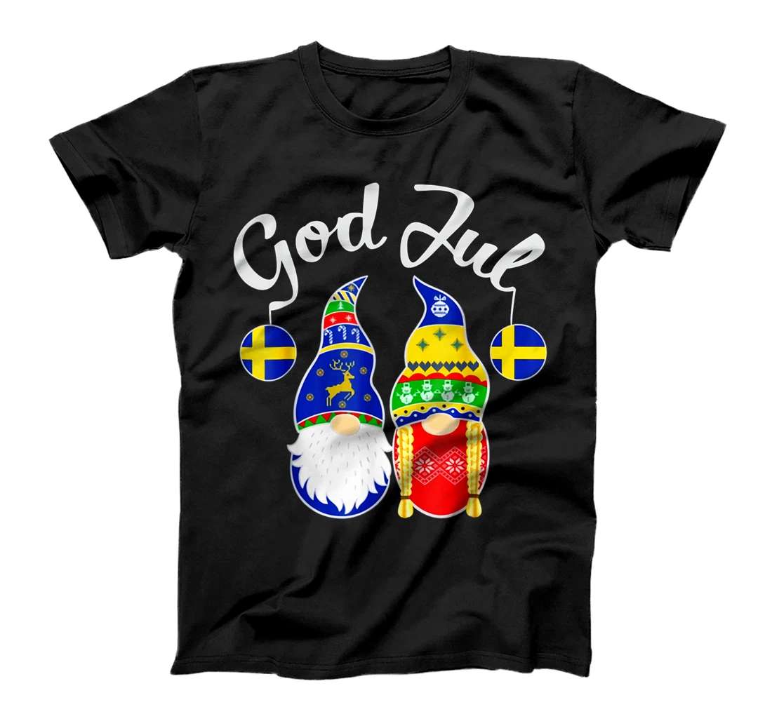 God Jul Swedish Merry Christmas Sweden Tomte Gnome T-Shirt
