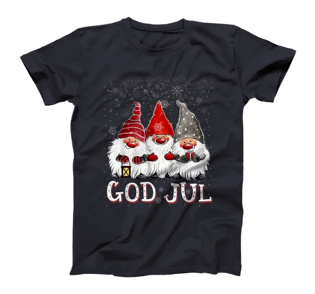 Merry Christmas God Jul Tee Cool Gnome Tomte Lefse Christmas T-Shirt