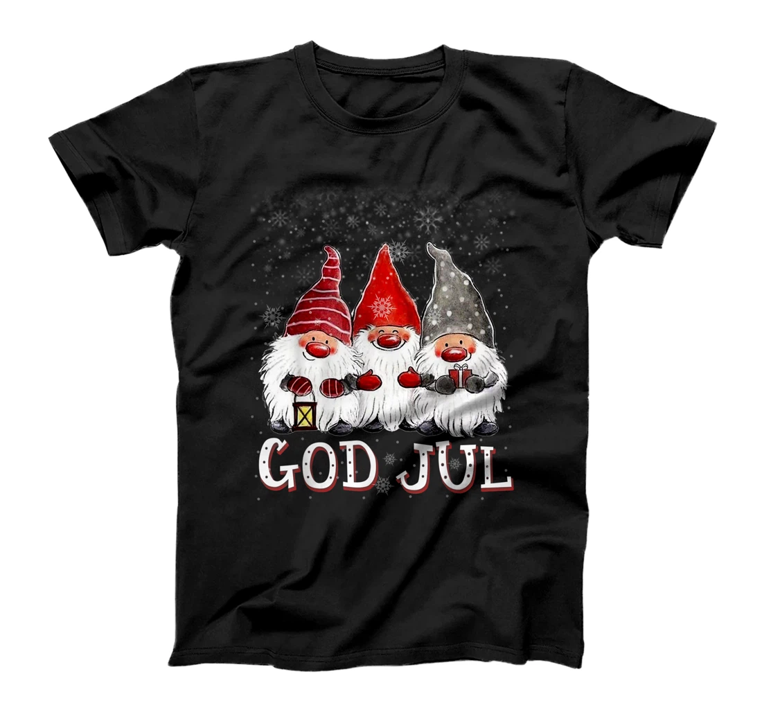 Merry Christmas God Jul Tee Cool Gnome Tomte Lefse Christmas T-Shirt
